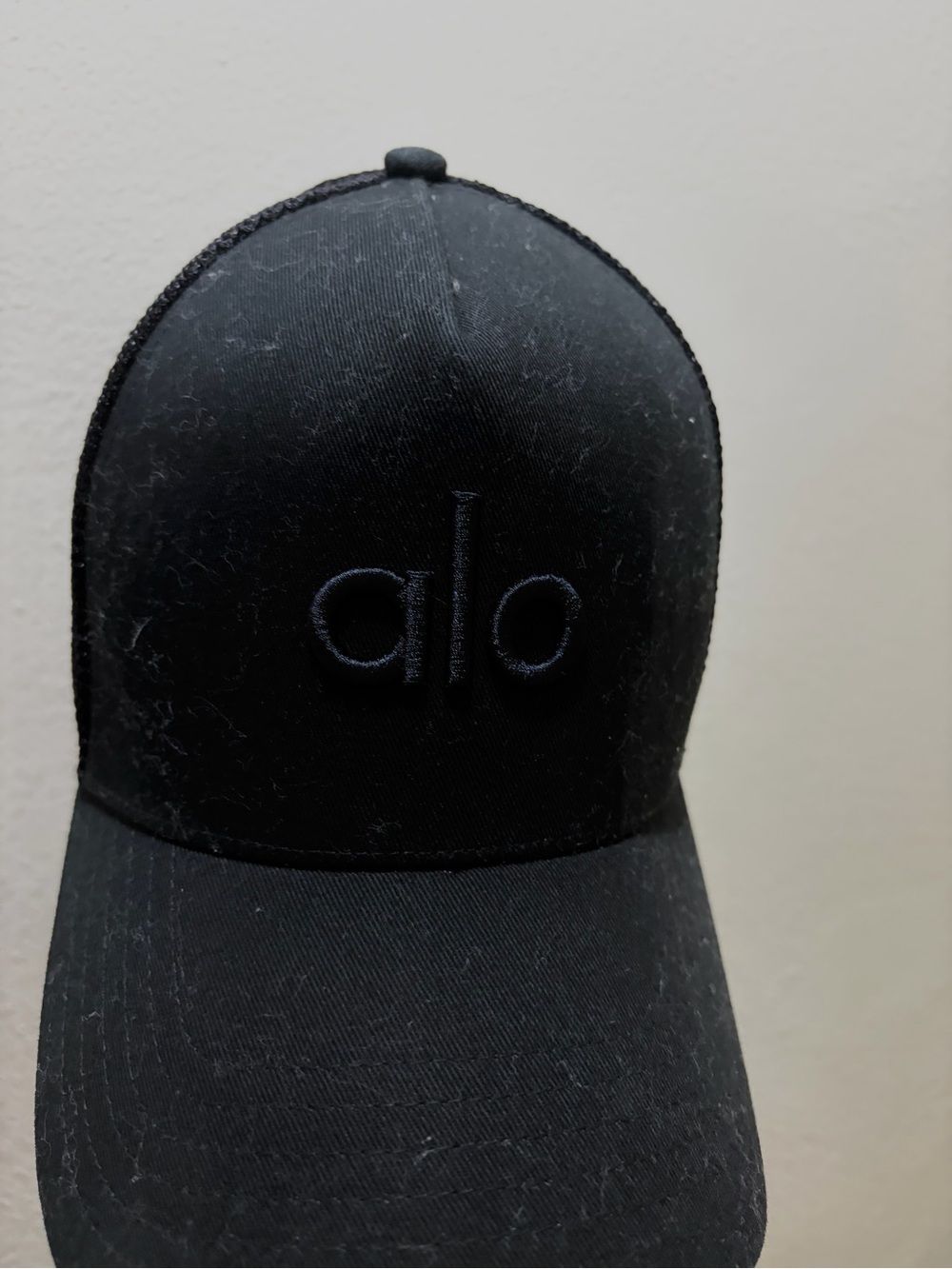 ALO Yoga Black Mesh Adjustable Baseball Cap